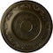 Ekena Millwork Nestor Ceiling Medallion (Fits Canopies up to 5"), Hand-Painted Green Gold, 25 7/8"OD x 2 1/4"P CM25NEGGS - alternate 1